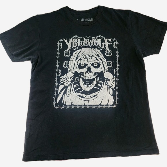 Yelawolf Ghetto Cowboy Tour T-Shirt Mens L Black Slumerican‎ 5150 Dates Band Tee - Picture 1 of 7